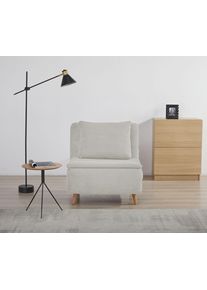 Otto Home Sessel »AINSLEY« wandelbar zum Gästebett, Schlafsofa, Webstoff u. Cord-Bezug, Größe B/H/T: 81 cm x 82 cm x 65 cm