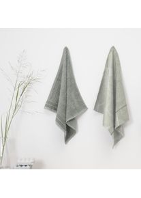 Ddddd Geschirrtuch »Monstera« Combiset: 2 Küchentücher & 2 Geschirrtücher in grün