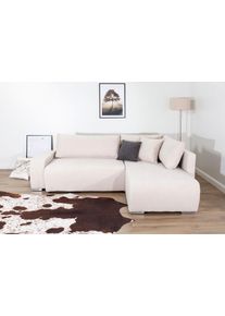 Collection AB Ecksofa »Poppy, L-Form, Breite 227 cm mit Schlaffunktion«, Größe B/H/T: 227 cm x 41 cm x 169 cm