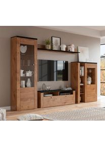 Home Affaire Wohnwand »Larona in braun, Größe B/H/T: 305 cm cm