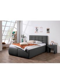 Maintal Polsterbett »Felsental« inklusive Bettkasten in grau, Größe Liegefläche B/L: 140 cm x 200 cm