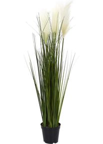 NATURN LIVING Erba artificiale Erba di Pampa - &oslash; 13 x 90 cm - Cortaderia Selloana - Pianta artificiale - Erba di Pampa senza manutenzione - Verde