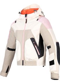 Alpinestars Molly Air, textile jacket women , color: Beige/Pink/Neon-Orange , size: XXS