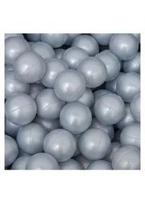 LittleTom Bällebad-Bälle 50 Stück, Siber/Grau, 5.5 cm , Silberfarben , Kunststoff , Rund , 5.5x5.5x5.5 cm , Spielzeug, Sonstiges Spielzeug