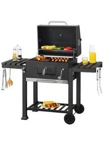 casa.pro Grillwagen Arnad , Metall , 135x105x47.5 cm , Grills, Holzkohlegriller