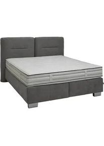 Dieter Knoll Collection Dieter Knoll Boxspringbett , Anthrazit , Textil , Uni , H2 , 7-Zonen , Höhe ca. 31 cm , 200x200 cm , Textiles Vertrauen - Oeko-Tex®, Made in Eu , Über- und Sondergrößen erhältlich, gepolstertes Kopfteil, Stoffauswahl, Lederauswahl, in verschiedenen Größen erhältlich, Partnermatratze mit durchgehendem Bezug, Matratze in verschiedenen Härtegraden erhältlich, Matratzenauswahl, Kopfteilauswahl, Härteg