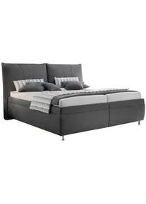 Dieter Knoll Collection Dieter Knoll Polsterbett , Dunkelgrau , Textil , Birke , Schichtholz , H2 + H3 , Höhe ca. 19 cm , 180x200 cm , Bezug abnehmbar/waschbar,Bettkasten, gepolstertes Kopfteil, Stoffauswahl,Federleisten mit Duokappen, nicht verstellbar , Schlafzimmer, Betten, Polsterbetten