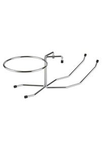 APS - Ghiaccio - Portasecchiello da tavola in filo cromato con i piedini antiscivolo cm 49x20 H 17 &Oslash; interno cm 18
