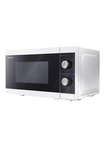 Sharp YC-MG01E-W - microwave oven with grill - freestanding - white/black