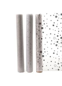 Decoris Camino De Mesa De Organza 3 Modelos Surtidos Transparentes 200X35Cm - Se Envía un modelo Aleatorio