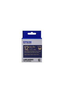 Epson Cartucho De Etiquetas De Cinta Satinada Lk-4Hkk Oro/Azul Marino De 12 Mm (5 M)