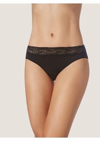 zd ZERO DEFECTS Culotte 'Diana lace mid waist panty soy fiber' Femme noir taille XXL