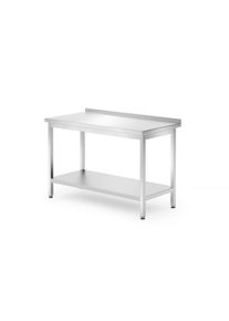 Mesa de trabajo Hendi Kitchen Line con base y remate 1200x700x850mm