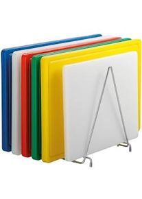 Bartscher Tábua de corte standard em aço inoxidável 60 | Cap. 6 tábuas de corte | 265x280x305(h)mm