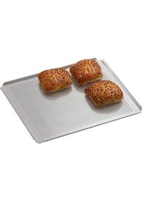 Bartscher Tabuleiro de alumínio perfurado 2/3 | 4 lados com rebordo | 354x325x10(h)mm .