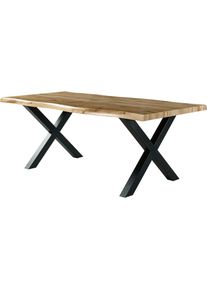 Jockenhöfer Jockenhöfer Gruppe , Essgruppe »Marlon, Sitzgruppe, (Set, 6-tlg, Tisch, Bank und 4 Stühle)« , Tisch wildeiche, Stühle anthrazit +