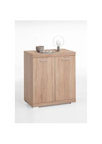 FMD , Kommode »Bristol« In unterschiedlichen Tiefen, mit verstellbaren Böden , eichefarben