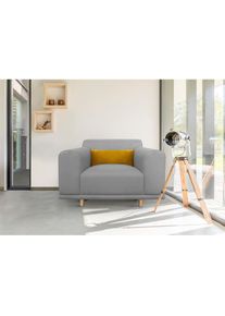 OTTO home , Loveseat »Maroon Sessel« in skandinavischem Design, mit losem Kissen , hellgrau