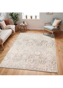 Livabliss , Teppich »SOHAG« rechteckig 13 mm Höhe Orient-Optik, Vintage Design, Boho Stil, Kurzflor, Wohnzimmer , grau , Obermaterial: 100%...