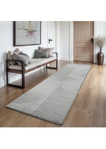 the carpet , Teppich »Everest« rechteckig 14 mm Höhe , grau , Obermaterial: 50% Polyester, 50% Polypropylen , B : 80 cm 1 Stk.