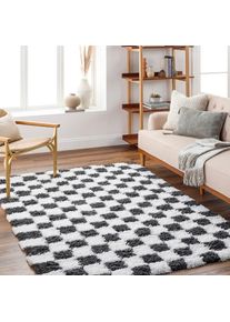 Livabliss , Hochflor-Teppich »DEWAS« rechteckig 63 mm Höhe , weiß , Obermaterial: 100% Polypropylen , B : 160 cm 1 Stk.