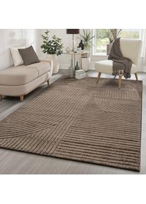 the carpet , Teppich »Everest« rechteckig 14 mm Höhe , braun , Obermaterial: 50% Polyester, 50% Polypropylen , B : 240 cm 1 Stk.