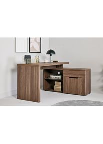 Jahnke , Eckschreibtisch »CU-LIBRE 150 E« 1 Stk. tlg. , walnuss + walnuss + walnuss