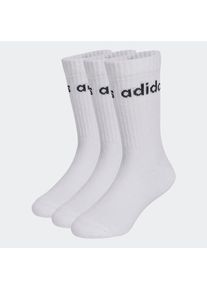 adidas Performance , Jungen , Funktionssocken »LIN KIDS CRW 3P« , WHITE/WHITE/WHITE , 34-36 , 34-36 , Dieser 3er-Pack 3-Streifen Socken ist...