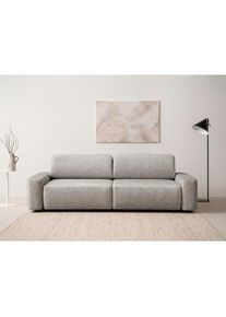 Home Affaire , 3-Sitzer &raquo;TORGE (257cm), Sofa, Schlafsofa in Cord, Samtvelours, Struktur fein&laquo; rundes Design, Schlaffunktion u. Bettkasten,...