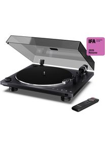 Sharp , Plattenspieler »RP-TT100« , Mattschwarz , Gummimatte gegen Vibrationen und statische Aufladung; Getönte Staubschutzhaube schützt und...