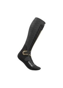 Bauerfeind , Sportsocken »SKI ALPINE COMPRESSION SOCKS« , grey-M , 46-49 , 46-49 , Erhöhen die Effizienz der Wadenmuskulatur