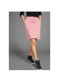 Kangaroos , Jerseyrock in Wickeloptik mit elastischem Bund , dunkel rosa , 42 , 42 , Bequemer Jerseyrock in Wickeloptik