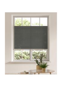 OTTO home , Plissee »DAHRA - in Crush-Optik« Lichtschutz ohne Bohren verspannt Fixmaß, Bestseller mit über 5500 4,5-Sterne-Bewertungen, Klemmträger...