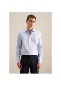 Seidensticker, Herren, Businesshemd &raquo;Schwarze Rose&laquo; Shaped 1/1 Extra lang Kentkragen Uni, blau, verl&auml;ngerte &Auml;rmell&auml;ngen, M (39) -verl&auml;ngerte 