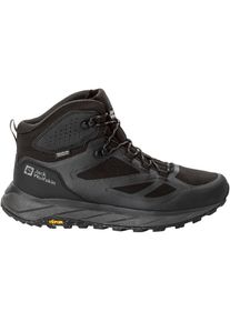 Jack Wolfskin, Herren, Wanderschuh &raquo;TERRAVENTURE TEXAPORE MID M&laquo; wasserdicht, Trekkingschuh, schwarz, 41, schwarz, Funktionaler Wanderschuh von Jack 
