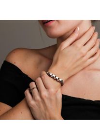 Men's Bracelet Duet Bracelet with Walnut wood and Silver Stainless Steel