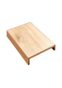 Bandeja de madera de roble natural KAWOLA MADELINE para reposabrazos de sofá