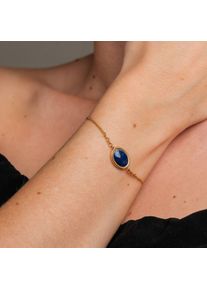 Holzkern Bracelets Women Gold and Lapis Lazuli