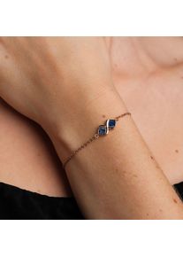 Holzkern Bracelets Women Rose Gold and Lapis Lazuli