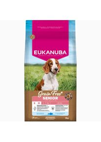 3kg eukanuba Grain Free Senior Small & Medium croquettes pour chien