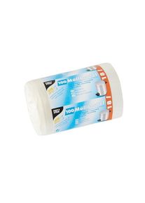 Papstar Bolsas de basura, 18 litros, 52 cm x 46 cm, BLANCA, 100 unidades