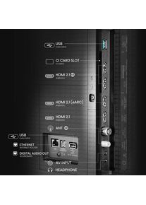 Hisense TV 55U7Q PRO (55", U7Q Pro, LED, 4K, 2025), TV, Schwarz