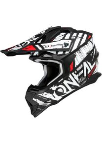 O Neal ONeal 2SRS Glitch S23, motocross helmet , color: Matt Black/White , size: S