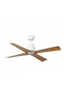 FARO Ventilador TYPHOON M branco/madeira