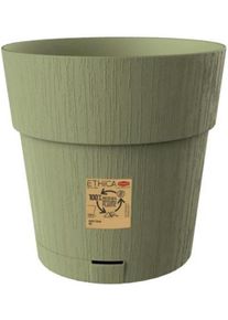 Stefanplast vaso fioriera ethica &oslash; 25 verde oliva, con riserva d'acqua