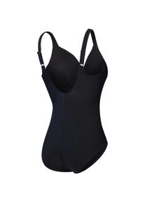 Speedo, Damen, Badeanzüge, Shaping Cross Knot 1 Piece, Schwarz, (44)