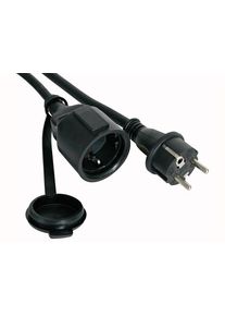Perel Cable prolongador de goma - 10 m - 3g1.5 - toma de tierra lateral
