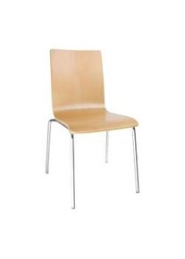 Cadeira Bolero Bolero com encosto quadrado em faia 4 peças