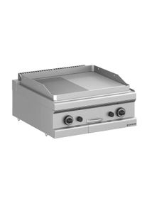 MBM Plancha à gaz série 77 – 70/70 ½ lisse, ½ rainurée – appareil de table | Professionnel | HoReCa | CHR