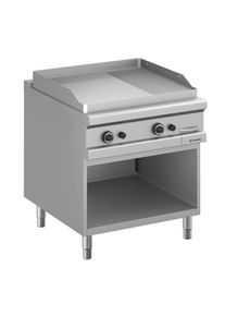 MBM Plancha à gaz série 98 - 80/90 ⅔ lisse, ⅓ rainurée | Professionnel | HoReCa | CHR